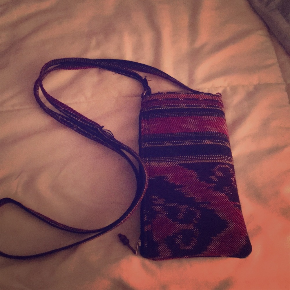 Red&black Patterned purse